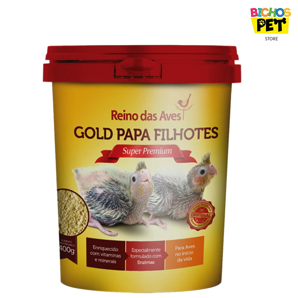 Ração Gold Papa Filhotes 400g Reino Das Aves