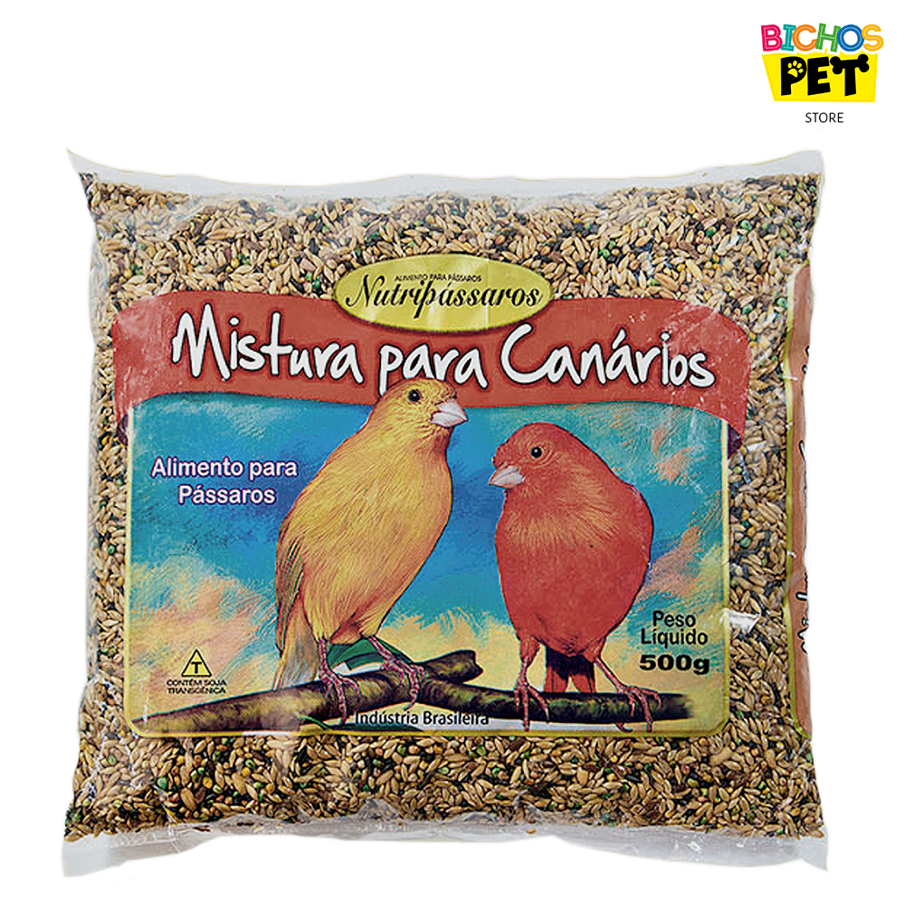 Mistura para Coleirinho e Papa-capim Nutripássaros 500g - 10 Unidades