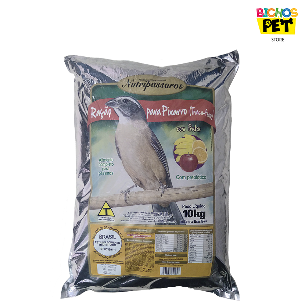 Mistura para Pássaros Coleirinho e Papa-capim Nutripássaros 10 kg