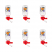 BEBEDOURO PARA HAMSTER PINGOO PET VIDRO MINI 60ML - C/6