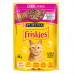 Sache racao umida Purina Friskies gatos adulto carne cx 15un