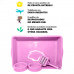 Kit Bandeja Sanitaria para Gatos (4 Pecas) 2D Pet Rosa