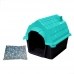 Casa Casinha Cachorro Cães N1 Plástica + Colchonete Brinde