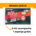 Kit Vassoura + Pá Com Cabo + Rodo 40cm Noviça Bettanin