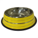 COMEDOURO ACO INOX PEQUENO 15 CM AMARELO