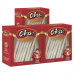 KIT 3 UN Osso Comestivel Caes Colosso Palito Branco 8.5 c/50