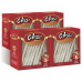 KIT 4 UN Osso Comestivel Caes Colosso Palito Branco 8.5 c/50