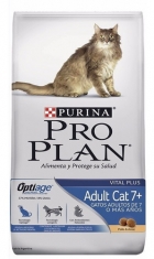 Alimento Pro Plan Optiage Purina Pro Plan Optiage Ra&ccedil;&atilde;o Para Gatos S 7+ Para Gato Senior Sabor Frango Em Sacola De 7.5kg