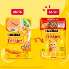 Kit 15 Sache Friskies Frango Ao Molho P/gatos Adultos - 85g