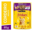 Caixa 15 Sachê Friskies Gatos Adultos 85g Cordeiro