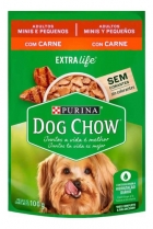 Purina Dog Chow Ração Úmida Cães Pequeno Sabor Carne 100g
