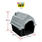 Casa Casinha Cachorro Cães N4 Plástica + Colchonete Brinde
