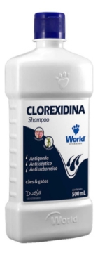 Kit 3 Shampoo Dermatite Clorexidina 500ml World