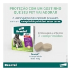 Vermífugo Drontal Plus Carne - Cães10kg - 2 Comp
