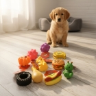 Kit 10 Brinquedos Mordedor Pet Colosso P/ Cachorro Com Apito