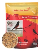 Ração Para Curió Gold Mix 4kg Reino Das Aves